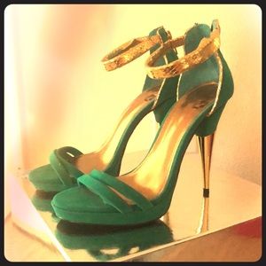 Colin Stuart ankle strap high heels